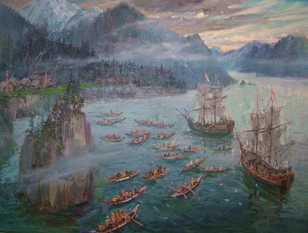 аляска русская америка. экспедиция в русскую америку. поселение григория шелихова на острове кадьяк. карта российских владений в северной америке. экспедиция беринга и чирикова.