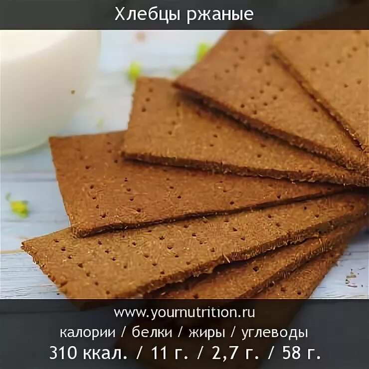 Состав хлебцев ржаных