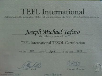 Tefl tesol