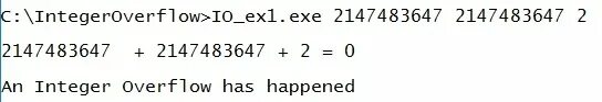 Int overflow. Int overflow