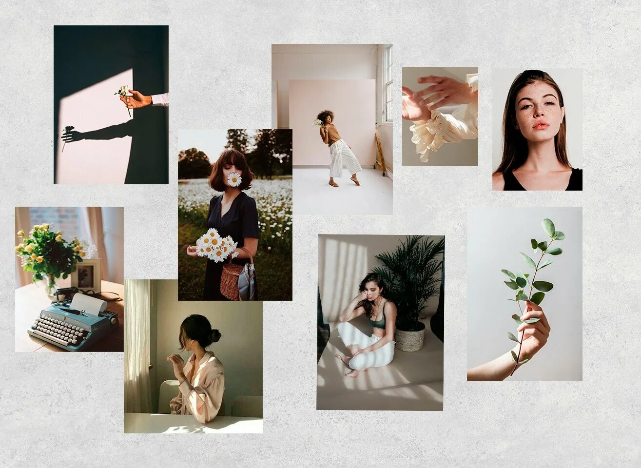 Черно белый профиль в инстаграме. Фотосет для мастера маникюра. Визуал для салона красоты. Оформление картинки для поста. Позы для косметолога в студии.