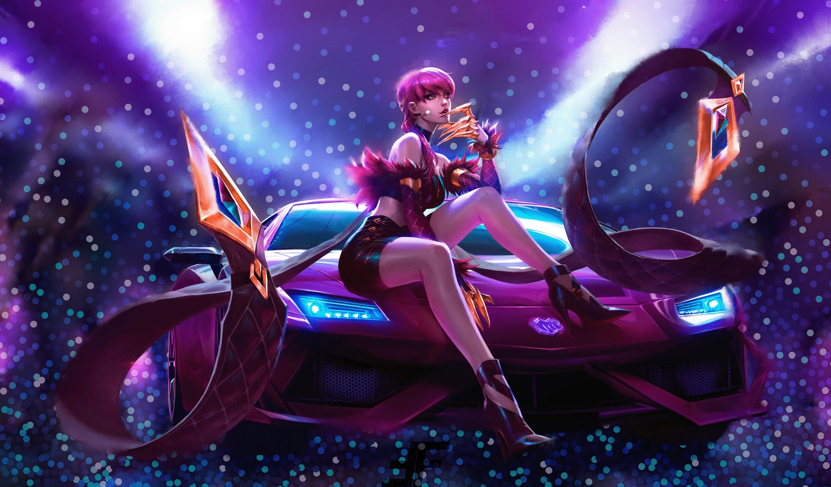 Эвелин скины. Эвелин KDA. КДА Эвелин неон. K/da Evelynn.