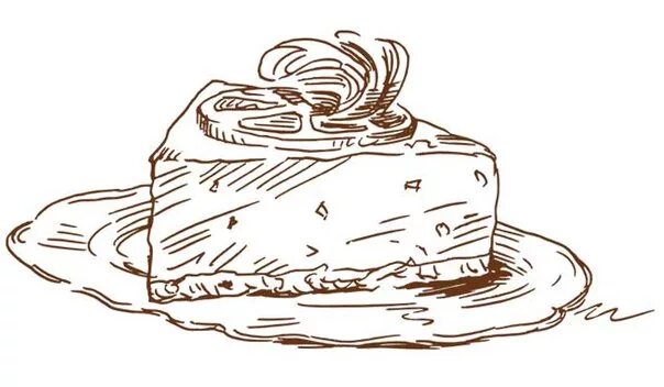 Десерты Графика. Кусок торта контур. Кусок торта скетч. Торт Векторная Графика. Кусок торта на тарелке рисунок