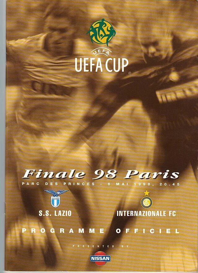 Уефа 1998. Финал Кубка УЕФА 1998. Кубок УЕФА 1997-1998 финал. Кубок УЕФА 1997. 1998 UEFA Cup Final Moriero.