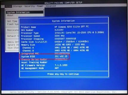 Bios compaq