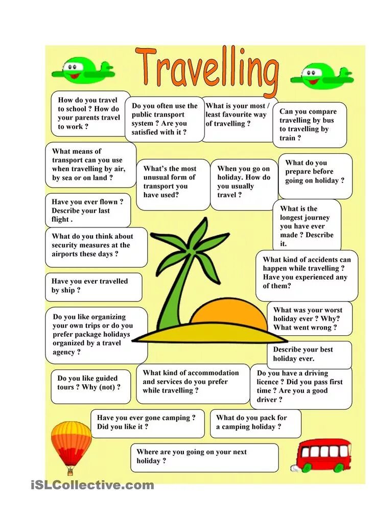 Travelling English английский. Путешествие speaking Cards. Английский speaking Worksheet. Топик travelling. Questions about travelling