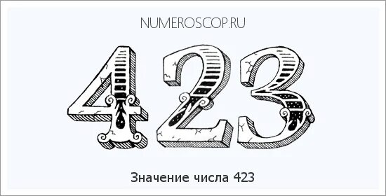 Значение числа 221. Цифра 423. значение цифр 423.