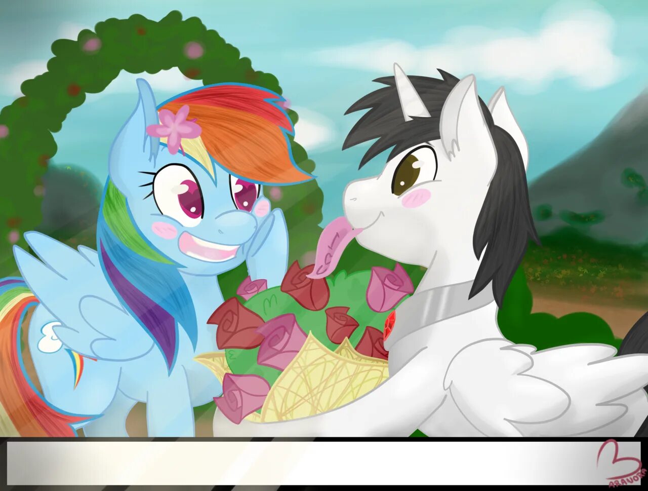 Rainbow dash x oc. Рейнбоу дэш и юри x ос. rainbow dash x oc юри. rainbow dash x oc пара.