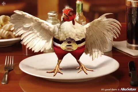 Реклама с курицей