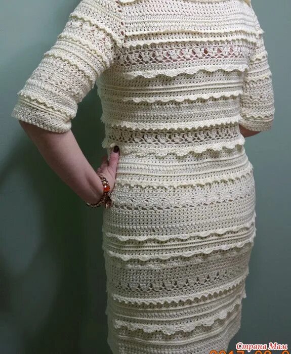 Осинка вязание крючком. Вязаные куртки крючком. Платье с вязаным воротником. Осинка. Белое вязаное платье.