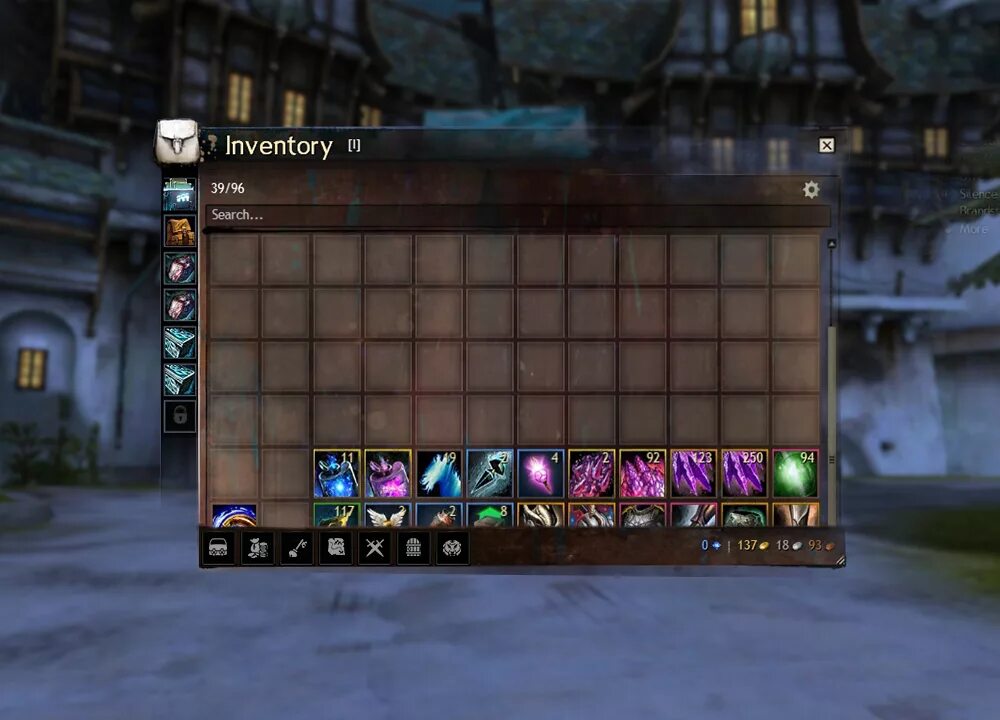 Expanded inventory. Guild wars 2 инвентарь. инвентарь ui. инвентарь фэнтези. game inventory.