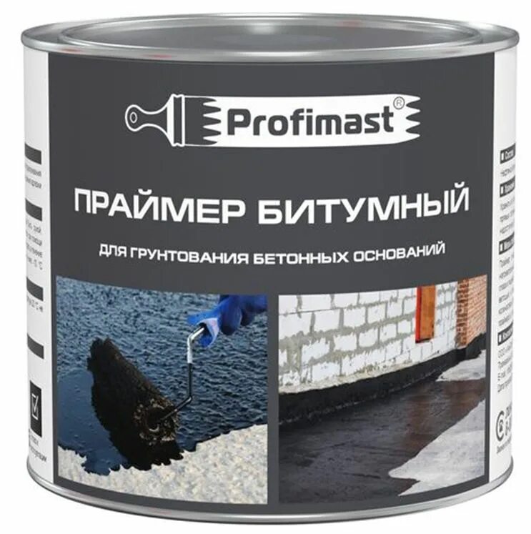 Праймер битумный 1,8кг 2л Profimast. Праймер битумный Profimast 2 л. Праймер битумный Profimast (21,5л/16 кг). Праймер битумный 10 кг Профимаст.