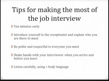 Interviews example