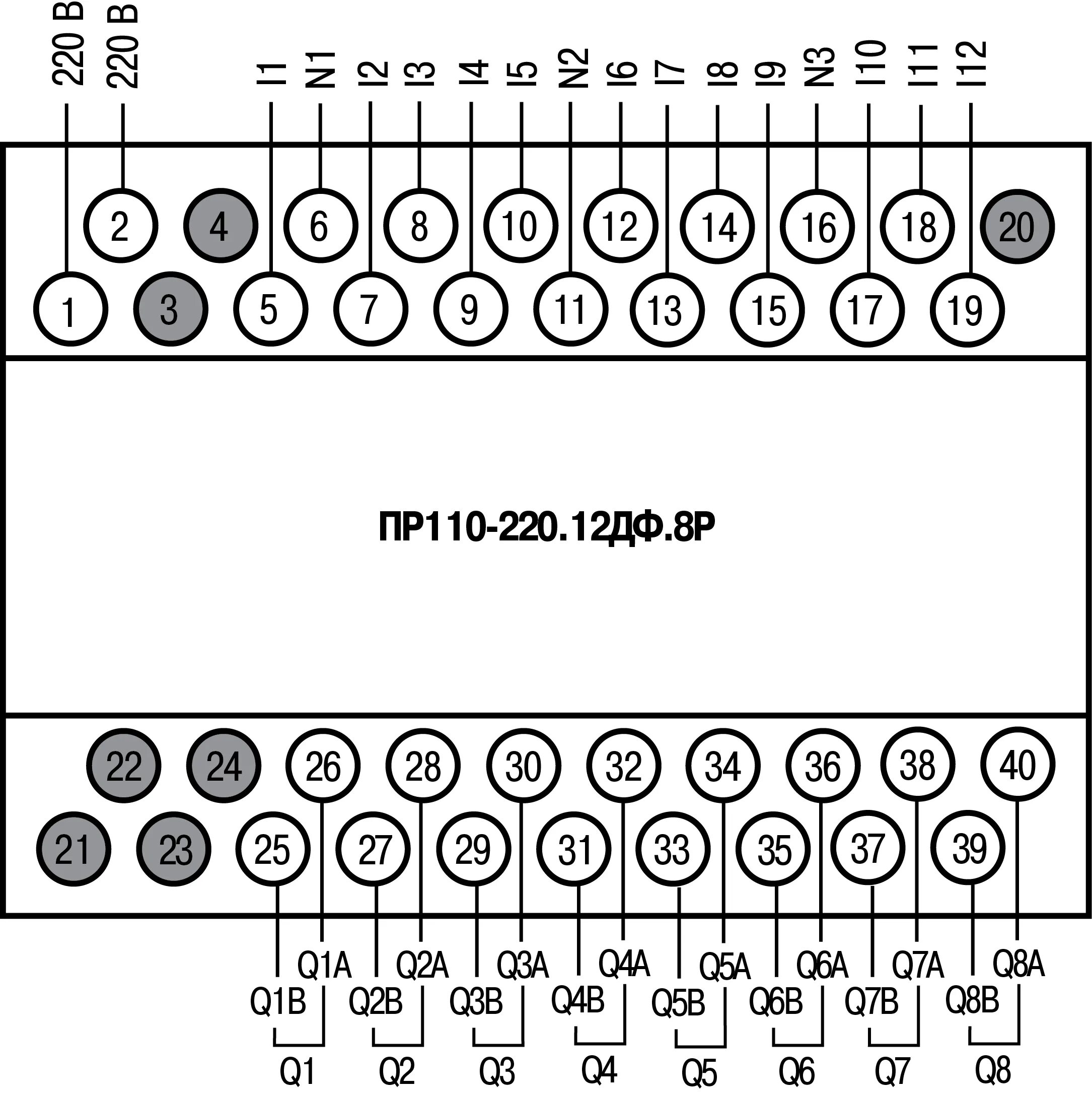 Пр110 220 8дф 4р схема подключения Пр110 220 8дф 4р схема подключения