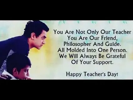Our teacher to be happy if