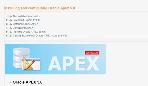 Oracle apex