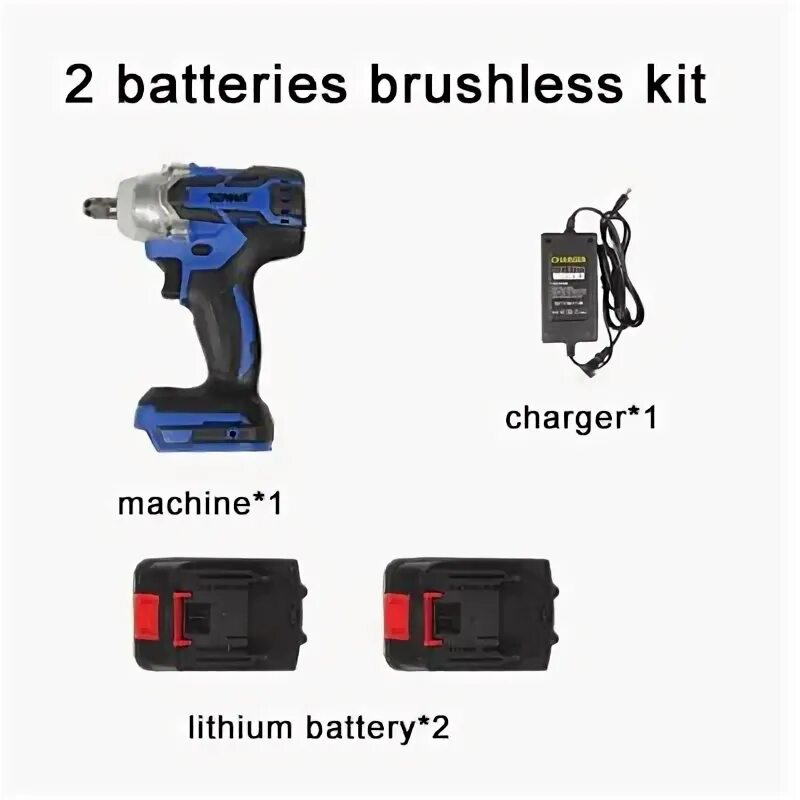 2 battery set. Drill and Electric Wrench перевод.