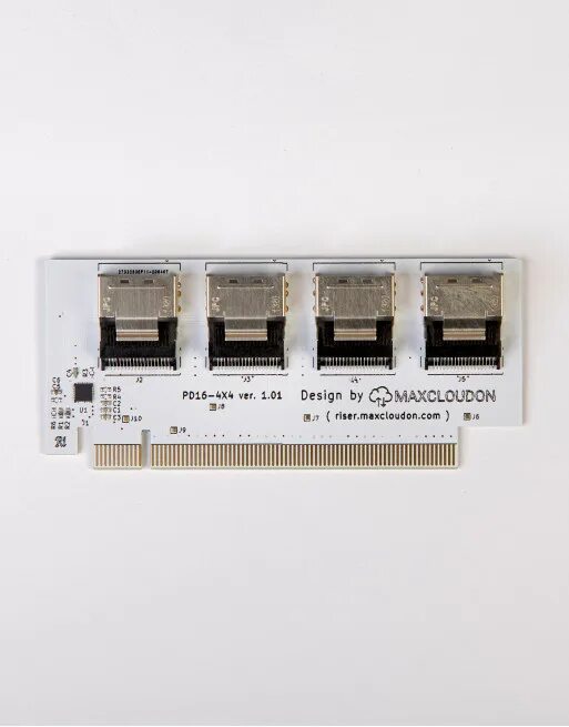 PCI 16x to 4x. PCIE 4.0 bifurcation Card. Bifurcation x8x8 Riser.