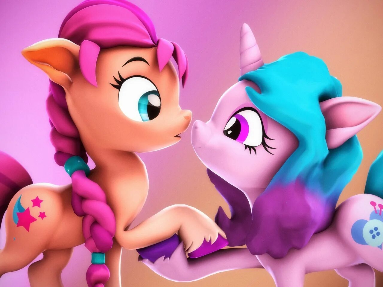 Санни пони g5. Иззи и Санни. МЛП 5g Sunny. My little Pony: a New Generation Иззи.