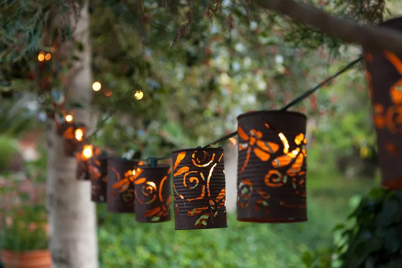 28 Outdoor Lighting DIYs To Brighten Up Your Summer Lanterne jardin, Artisanat d