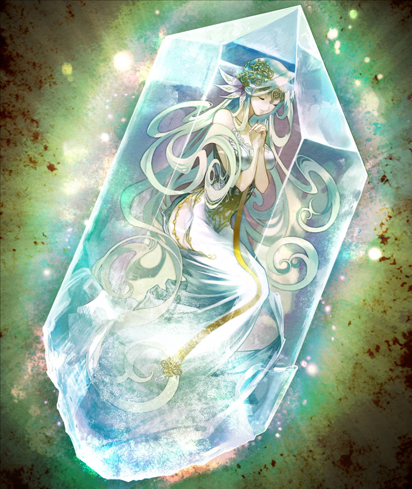 Геншин магесса. Кристал герл. Девушка маг. Девушки кристаллы. Эльфийка с белыми волосами.