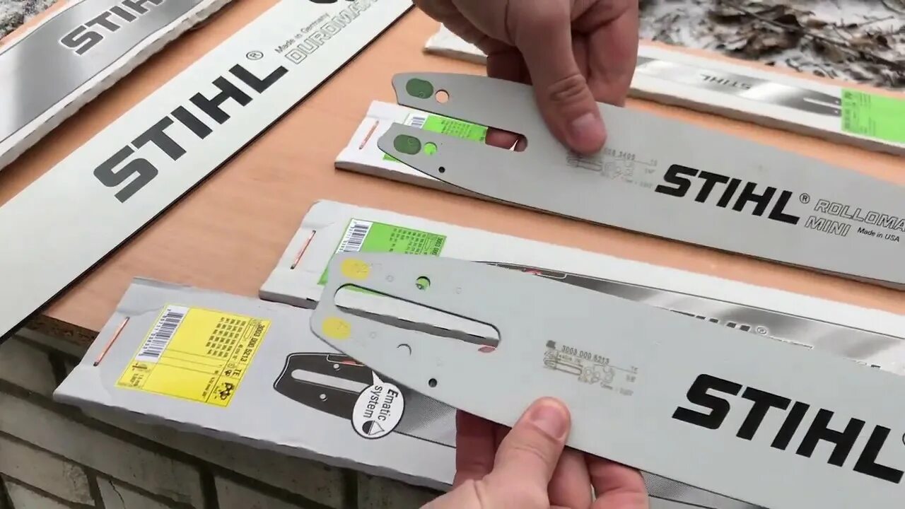 Штиль 180 как отличить. Шина пильная Stihl.