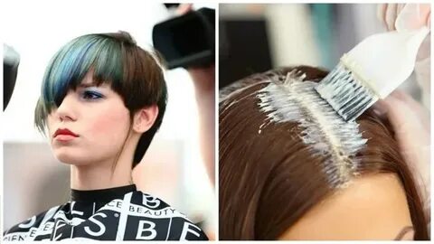 окрашивание корней волос цена