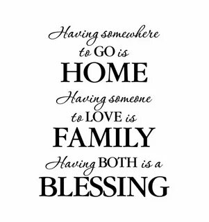 To be home