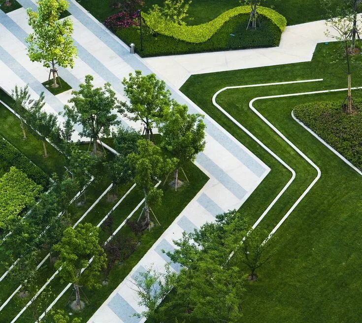 Abstract landscape design - BMWI Oasis Landscape Abstract Design 4K.