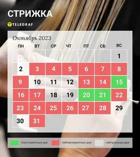 лунный календарь стрижек и окрашивания октябрь 2024
