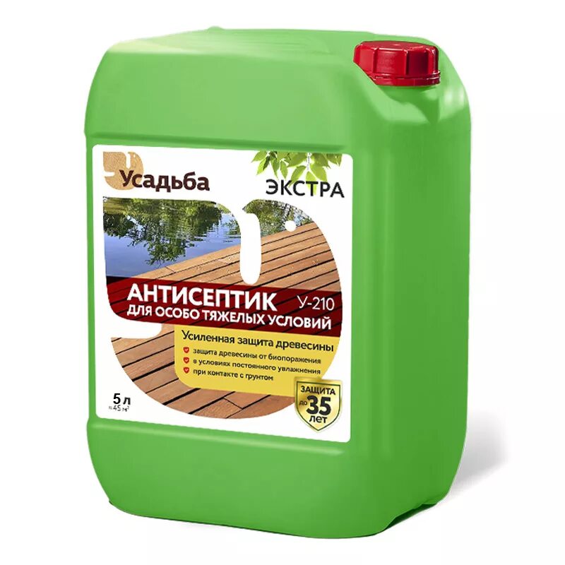 Защита от Жуков антисептик концентрат 1:5 (10 л) FARBITEX профи Wood, шт. Антисептик-пропитка "ULTRAPROF " 5л. Антисет. Усадьба антисептик для дерева.