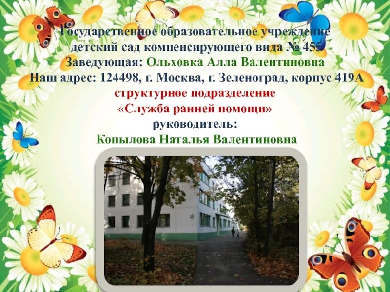 Что такое компенсирующий сад. Детский сад 455. программы для компенсирующих садов.