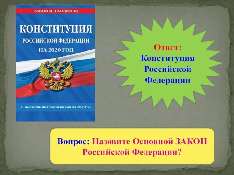 Основной закон России. Законы Российской Федерации. Конституция Российской Федерации 2020. Назовите основной закон Российской Федерации.