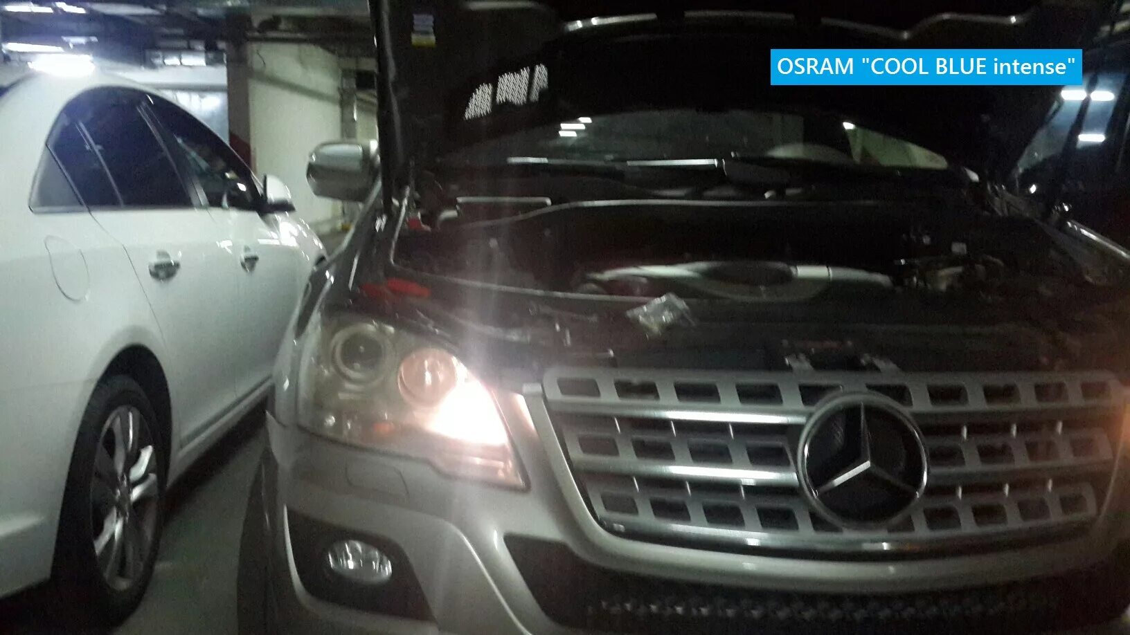 Замена габаритных лампочек - Mercedes-Benz M-Class (W164), 3,5 л, 2009 года аксе