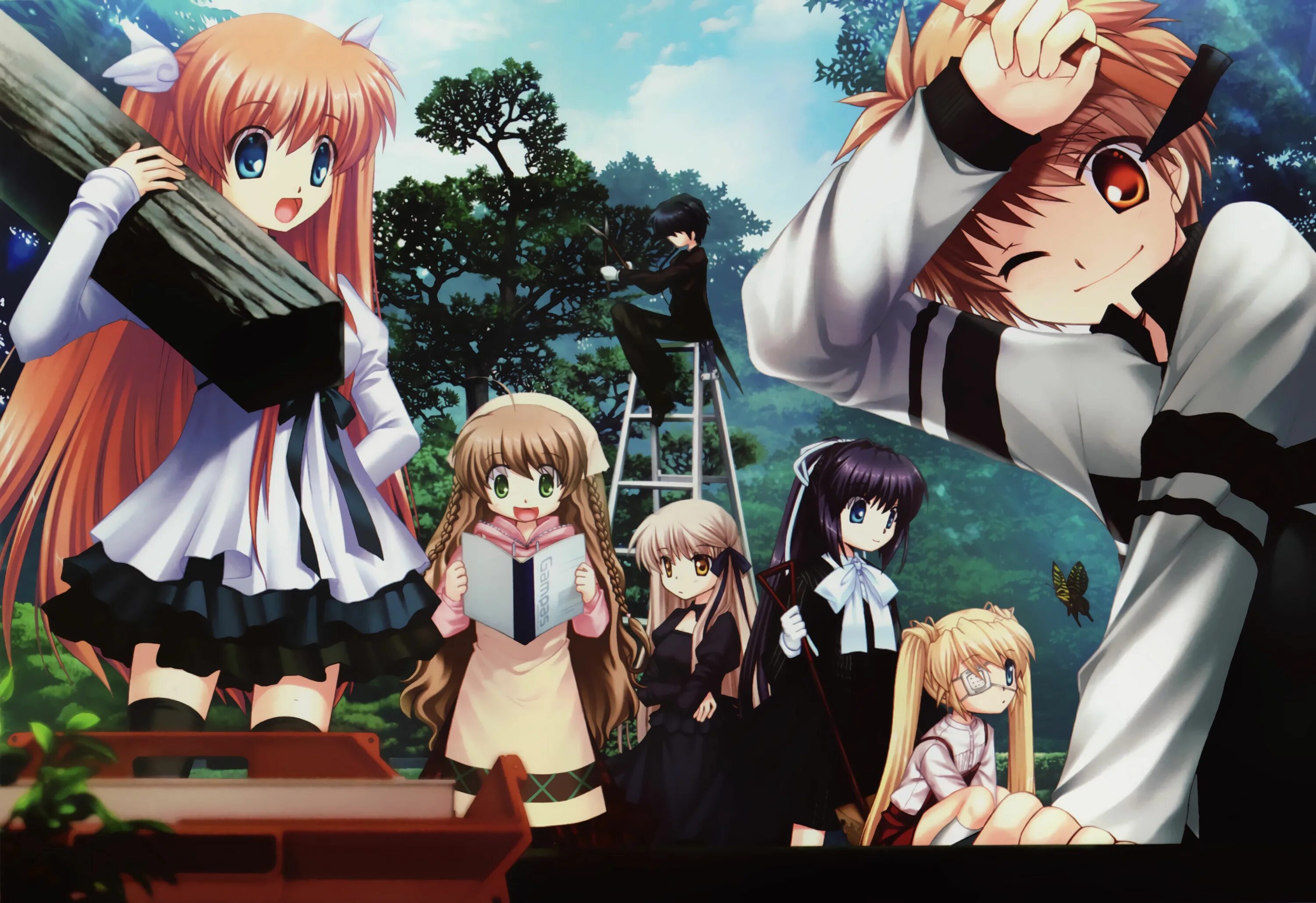 Rewrite. Сидзуру перезапись. rewrite котаро и лючия. сакуя отори.