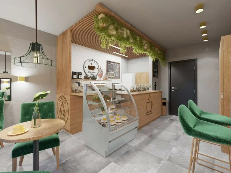ArtStation - I feel espresso bar, learning process 3D rendering