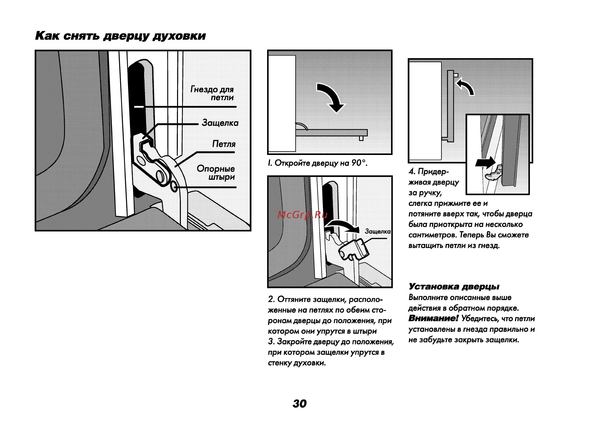 Beko CE 58200 C 31/72 Как снять дверцу духовки