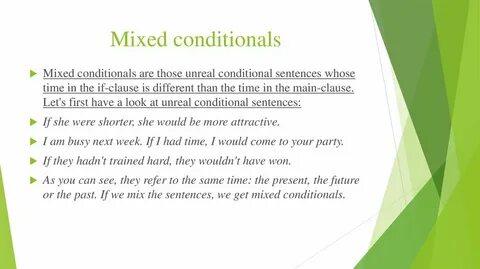 Mixed conditional sentences