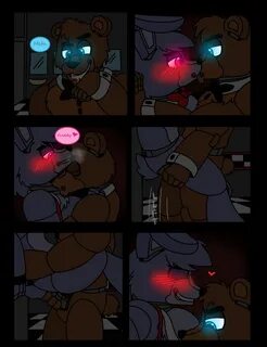 bonnie (fnaf), freddy (fnaf), comic, anal, avj (artist), blush, cum, erecti...