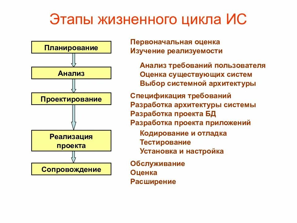 Анализ реализованных проектов. Этапы проектирования баз данных жизненный цикл БД. Этапы жизненного цикла ИС. Жизненный цикл БД этапы проектирования БД. Перечислите в правильном порядке стадии жизненного цикла системы.