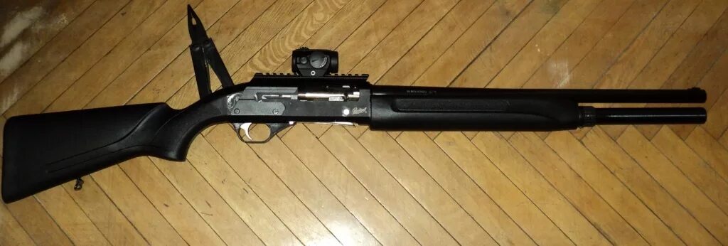 Короткий м р. Мр 133 со складным прикладом. Обвес на мр 153. Прицельная планка тоз 120. Иж 81.