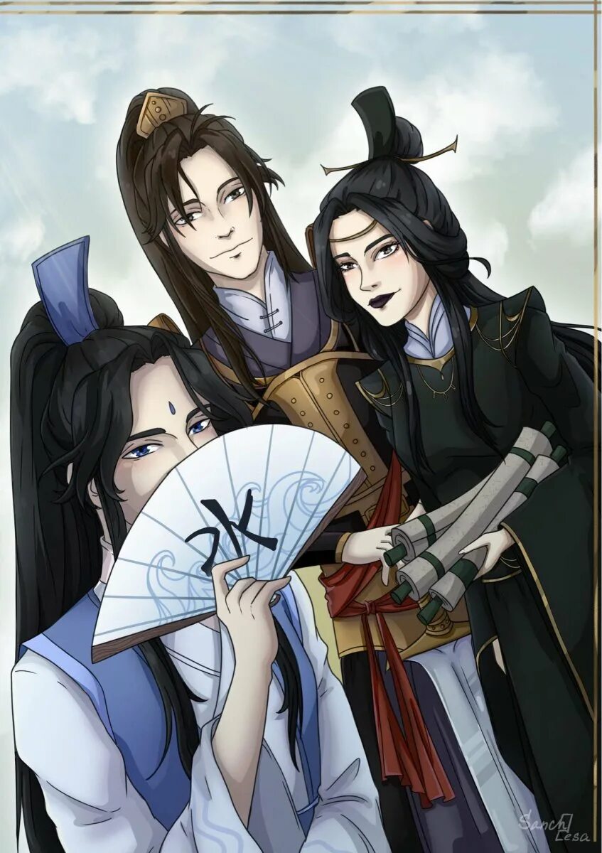 Се лянь небожители. Лин вэнь и ши уду. Мосян тунсю. Цзюнь у и лин вэнь. Три небожителя.