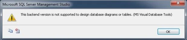 Version not supported. This backend Version is not supported to Design database diagrams or Tables. (MS Visual database Tools). This backend Version is not supported to Design database diagrams or Tables как исправить. Not support ВК. Game version is not supported