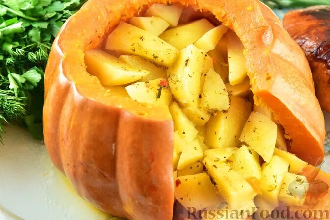 Картошка тыква запечь в духовке
