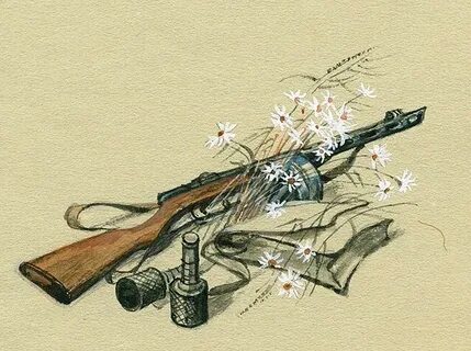 Оружие великой отечественной войны нарисовать