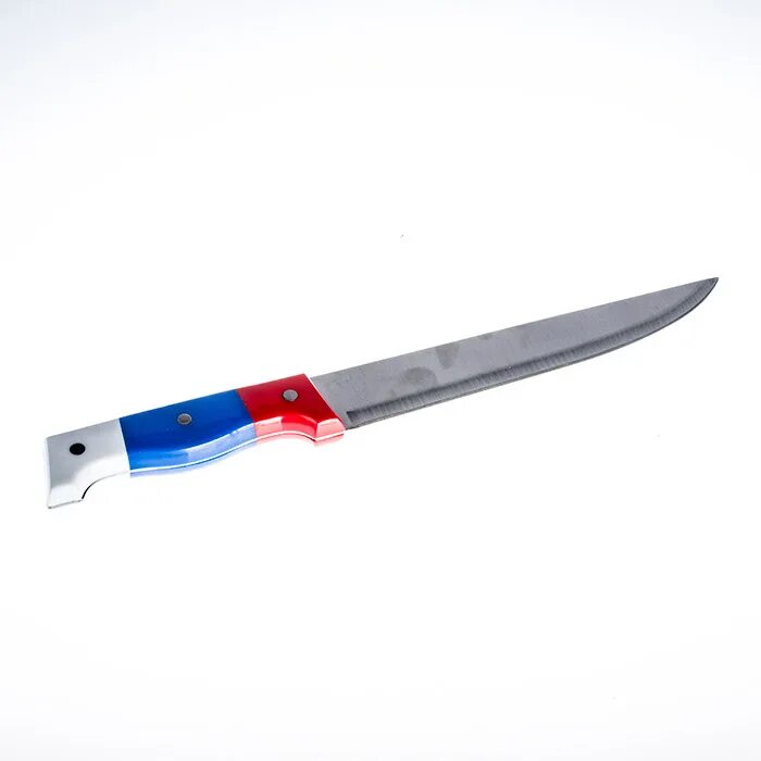 Тип 8 no 206. Нож кухонный пластиковая ручка фр лезвие Лайт 9 тк009. Нож кухонный Триколор. Кухонный нож с пластиковой рукоятью. Нож прапор.