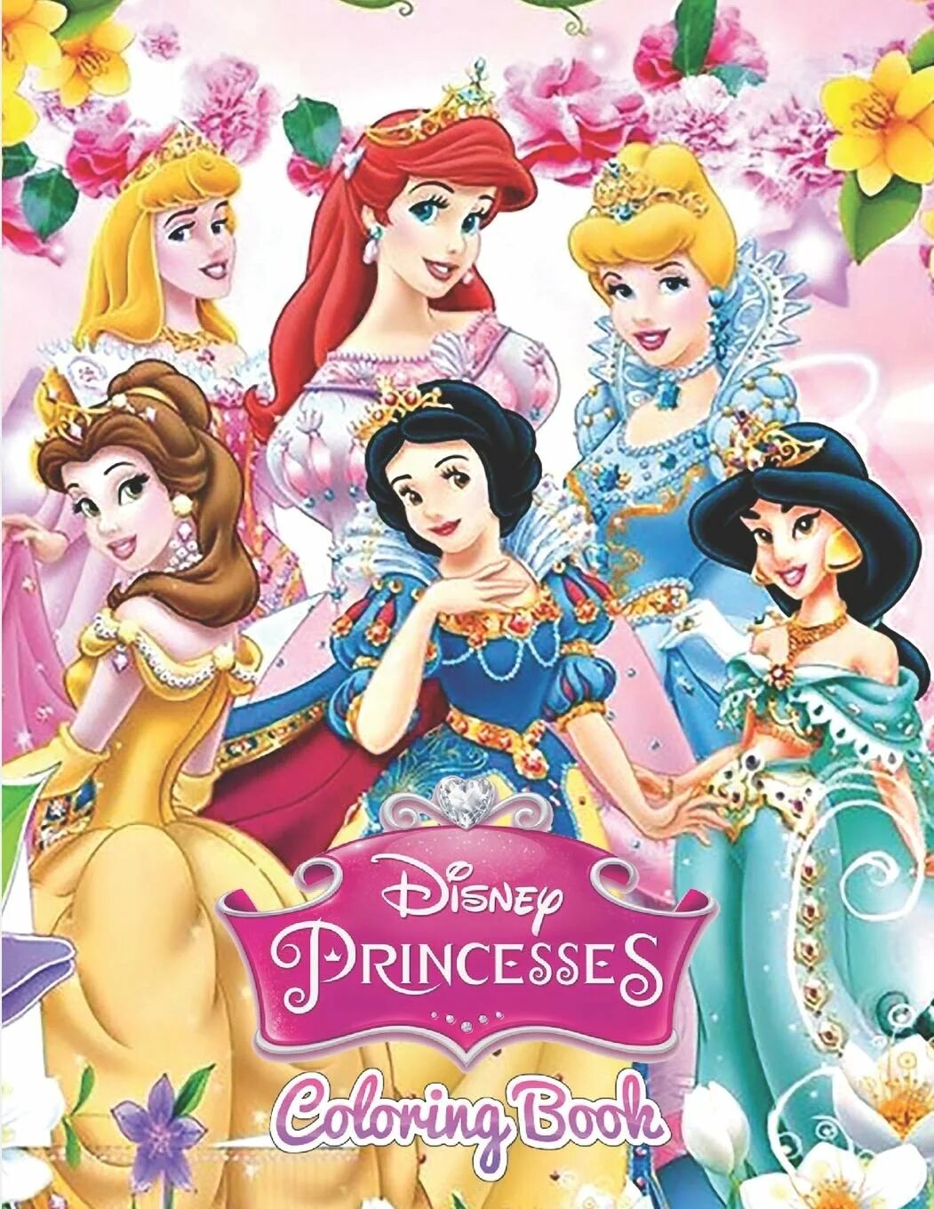 Цвет принцесс. Disney Princess Coloring book. Princess Coloring book Printing book.