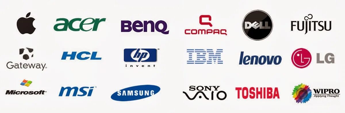 Фирмы производители пк. Фирмы производители компьютеров. Марки ноутбуков логотипы. Марки телефонов. Фирмы производители ноутбуков.