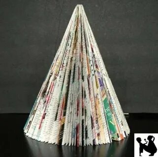 Как сделать елочку из книги