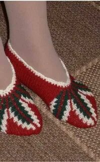 Вязание тапочек укороченным рядом
